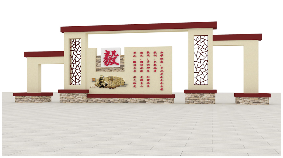 學校景觀環(huán)境布局選聚奇，聚奇已幫助上百家學校打造美麗校園文化環(huán)境